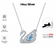 Miuu Silver women's Swan necklace, Lumier Swan women's necklace