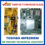 Toshiba 40PB200EM Powerboard Mainboard Power Supply Board Pcb Board V28A001454A0 V71A00026901
