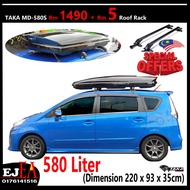 Taka Roofbox MD-580S Slim Glossy Roof box With Roof Rack
