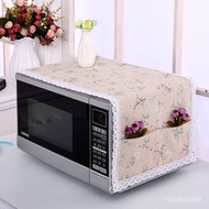 Selling🔥New Microwave Oven Cover Dust Cover Fabric Cover Oil-Proof Cover Cloth Oven Cover Microwave Oven Cover Microwave