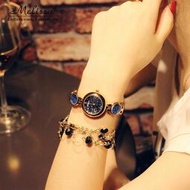 手錶系列01Melissa立體水晶女士手錶 韓國潮流沙錶防水鑽錶 學生錶女手鍊錶7/29