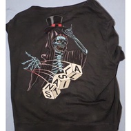 2026 New Style All Saints Men Women Same Style Gambler Print Hoodie Skull Pattern Top Ready Stock