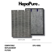 Europace EPU 406Q Compatible Carbon Coated HEPA Filter &amp; Formaldehyde Filter [HepaPure]