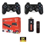 Retro Game Console 10000+ Games,8K HD Game Stick,Dual System Android 12,2 Wireless Controllers, 10+ 