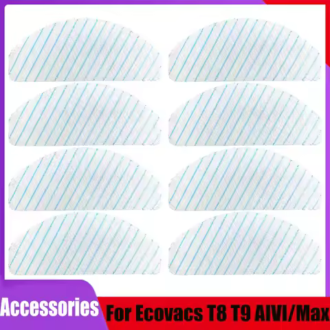 Microfiber Disposable Cleaning Mop For ECOVACS DEEBOT OZMO T8 / T8+/ T8 AIVI/ N8/ N8 Pro/ N8 Pro+ Ro