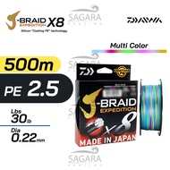 Senar PE Daiwa J-Braid Expedition X8 150 | 300 | 500 Meter Silicon Coating PE