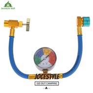 [Jocestyle Mall]R1234YF Air Conditioner Gas Cooler with 1/2 Inch ACME LH AC Recharge Hose Refrigeran