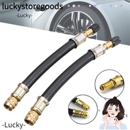 LUCKY Car Tire Valve Extension, Rubber Twin Wheel Air Compressor, Tyre Accessories 11/17/19/21cm Flexible Portable Valve Stem Extender