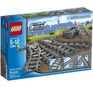 正版 絕版 樂高 LEGO 7895 CITY 城市系列 分叉鐵軌 Switching Tracks 正版