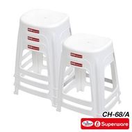 Srithai Superware เก้าอี้พลาสติก เก้าอี้Stool เก้าอี้ไม่มีพนักพิง สินค้าเกรดA รุ่น CH-68/A เซ็ต 5 ตัว