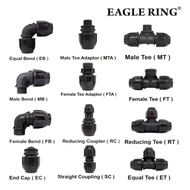 Poly Fitting Poly Pipe Connector HDPE Poly Fitting Smart Coupler Elbow Tee End Cap Sambungan Paip Ai