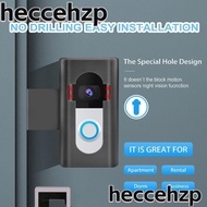 HECCEHZP Video Doorbell Mount Anti-Theft Black Adjustable Doorbell Motion