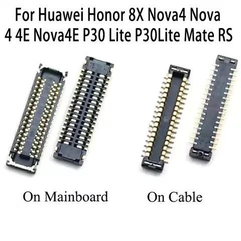 2pcs LCD Screen Display Flex FPC Connector Plug For Huawei Honor 8X Nova4 Nova 4 4E Nova4E P30 Lite