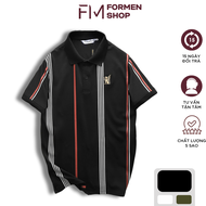 Áo thun polo nam Pack sọc in chất thun cá sấu lạnh- FORMEN SHOP- FMPS266