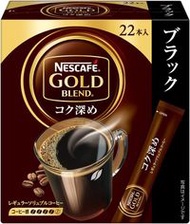 雀巢 NESCAFÉ 金牌濃郁黑咖啡即溶棒 22入