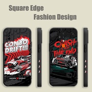 Casing For Realme GT Neo 3 5G 2T 3T C55 10 C51 C53 11 Pro Plus JDM Racing Car Anime Black Red Fashio