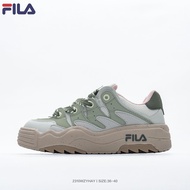 ฟิล่า FILA Rosetta Retro Thick Sole Shoes ผู้หญิง Clunky Dad Shoes รองเท้าบาสเกตบอล รองเท้าเทรนนิ่ง รองเท้าสเก็ตบอร์ด รองเท้าผ้าใบ