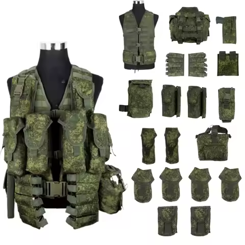 6sh117 Combat Equipment EMR Outdoor Hunting Combat Equipment Set Molle Bag Tactical Vest for Russian