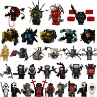 Skibidi Toilet Action Figure Titan Drillman Clock Man Doomsday War-damaged Titan TV Man Building Blo