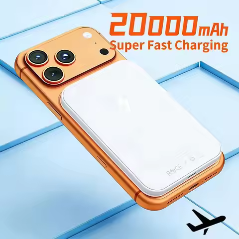 20000mAh Magnetic Power Bank PD 22.5W Wireless Fast Charger For Magsafe Portable Auxiliary Battery F