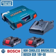 Mesin Bor Baterai Bosch GSR 18V-50 Cordless Drill GSR18V-50 Original