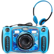 VTech Kidizoom Duo 5.0 Digital Selfie Camera with MP3 Player and Headphones, Blue