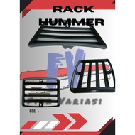 HITAM Universal Car Top Hummer Luggage Rack Matte Black