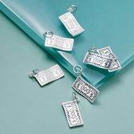 S925 Sterling Silver Unique Pendant 100 Dollars Banknote Pendant Bracelet Pendant Handmade Necklace 