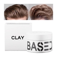 BASED Mens Hair Clay 75g Matte Sculpting Clay Putty Long Lasting Hair Styling Product Mens Hair Acce