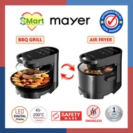 Mayer 2-in-1 Air Fryer &amp; Smokeless BBQ Grill [MMAFG58]