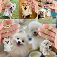 GANTUNGAN Transparent dog fur/ keychain, cat fur storage box