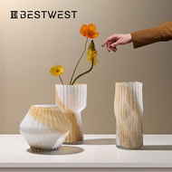 Boxi Home Creative Color Irregular Hydroponic Glass Vase Ornaments ins Home Entrance Living Room Flo