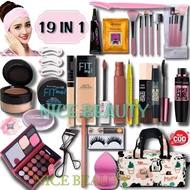 Paket Kosmetik Super Varian Lengkap 19 In 1 Bedak Tabur / Paket Kosmetik Lengkap / Set Makeup Maybel