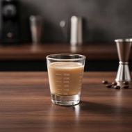 KI 1Pcs 30ML Clear Glass Measuring Cup Easy to Read Scale Food Safe Ounce Cup for Kitchen Sauce Seas