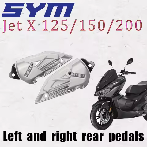 For Sym Jet X 125 / 150 / 200 Motorcycle Left and Right Rear Footrests Sym Jet X 125 / 150 / 200 XS1