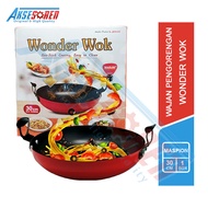 Wajan Penggorengan Mapion Wonder Wok [30cm] / Waja Maslon Anti Lengket Besar / Teflon Wajan Maspion 