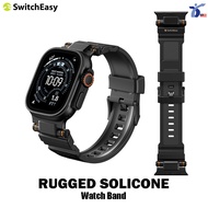 SWITCHEASY Rugged Silicone Watch Band compatible for Apple Watch (44/45/46/49mm)