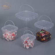 [Dhin] 280ML/500ML/1L/2L Plastic Bucket with Lid and handle Food Storge Container COD