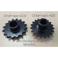 🔥Local Ready Stock 🔥ATV GY6 150cc 200cc 250cc Linhai Yamaha 150cc 200cc Front Gear Sprocket #428 #530