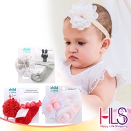 HLS Baby Girl Sock Headband 2 in 1  Elastic Stretchy Baby Girl Sock Headband Gift Set Newborn NB-6m