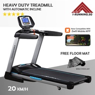 IRunning TM-1088 Foldable Motorized Treadmill ★  1 - 20km/h ★ Zwift App Compatible ★ Automatic Incline ★ Running