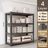 5 Tiers Steel Rack Metal rack Metal shelfRack Organizer Stainless Steel Metal Shelf Boltless Rack