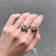 喜迎瑤 925銀 銅髮晶 銅鈦晶 髮晶 活口 戒指 手工銀飾 民族風