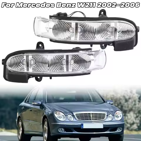 Rearview Mirror Turn Signal Light For Mercedes Benz W211 S211 2002-2006 With Waterproof Cotton Side 