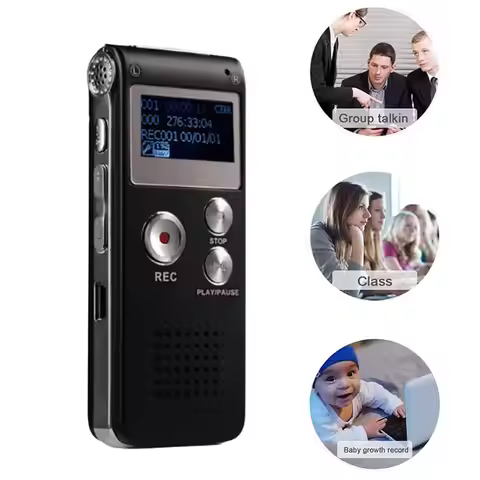 Digital EVP Ghost Hunting Recorder 8GB Voice Activated USB Paranormal Equipment Black