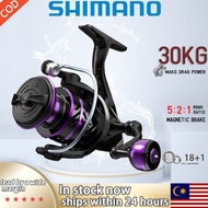 2024 Spinning Reel Bait-casting Reel Mesin Pancing Rod Poros kawat logam Gulungan Umpan Rasio  mesin castin joran rell