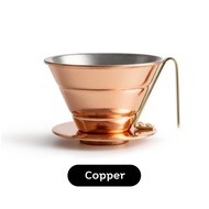 CAFEDE KONA Copper Wave Dripper / Filter Cup ดริปเปอร์ทองแดง ทรงเวฟ ขนาด 185