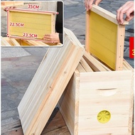 Bee Box Soil Beekeeping Utensils Mini Hive Peak Box Full Set Apis Cerana Bee Hive Hive Live Bottom K