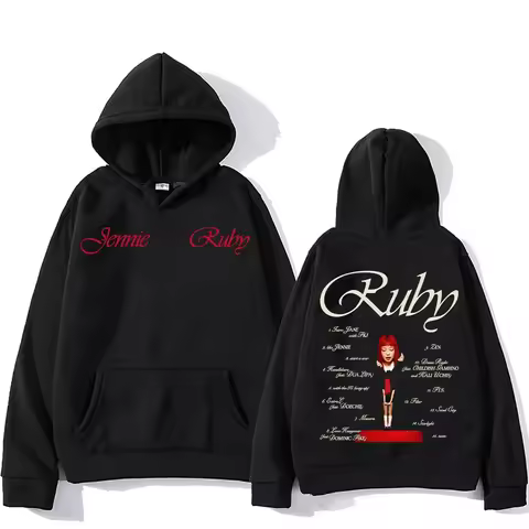 Jennie Kpop's new hoodie for men's design aesthetic hoodie Jennie Pretty Girl Mantra Jennie Ruby's f
