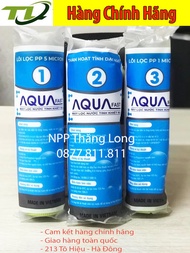 Combo 3 Bộ (9 lõi) lõi lọc nước AQUA số 1-2-3 CHÍNH HÃNG